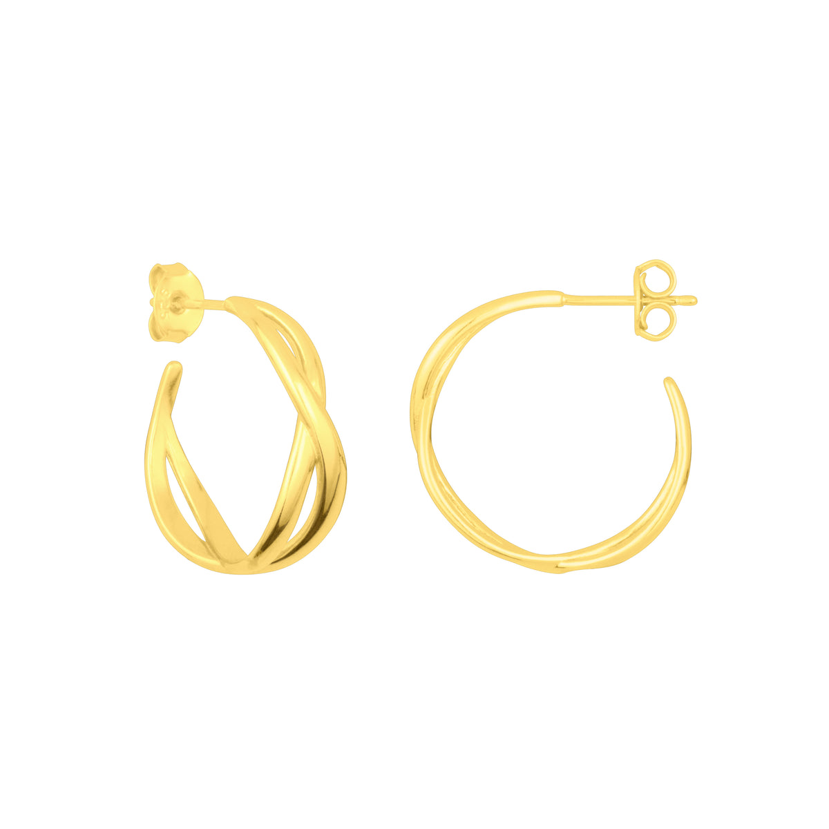 Celine gold store hoop earrings